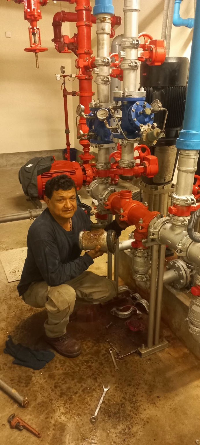Mantenimiento de sistema contra incendio
