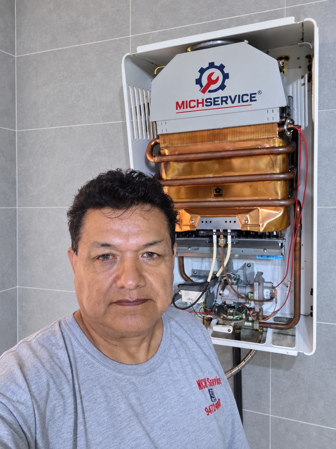 Mantenimiento profesional de calentador a gas
